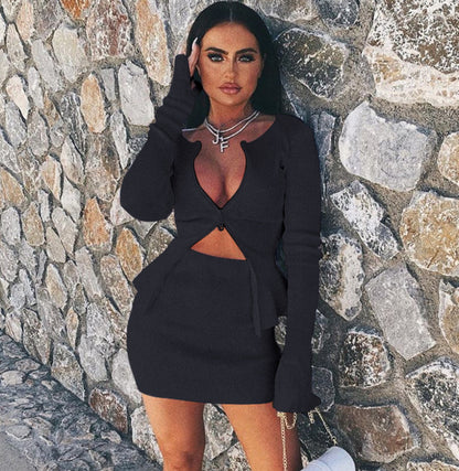 Robe bodycon découpée flirty Chic und Stil pour femmes