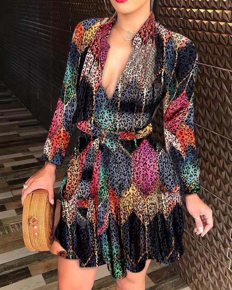 Femmes Élégante Robe Chemise Chic und Stil