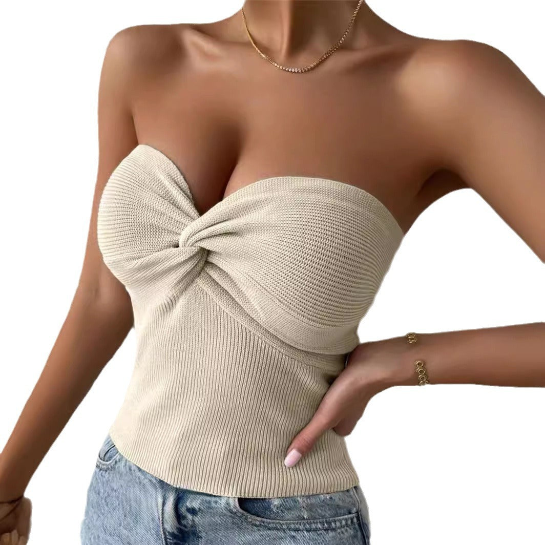 Dames bandeau-top avec twist raffiné Chic und Stil