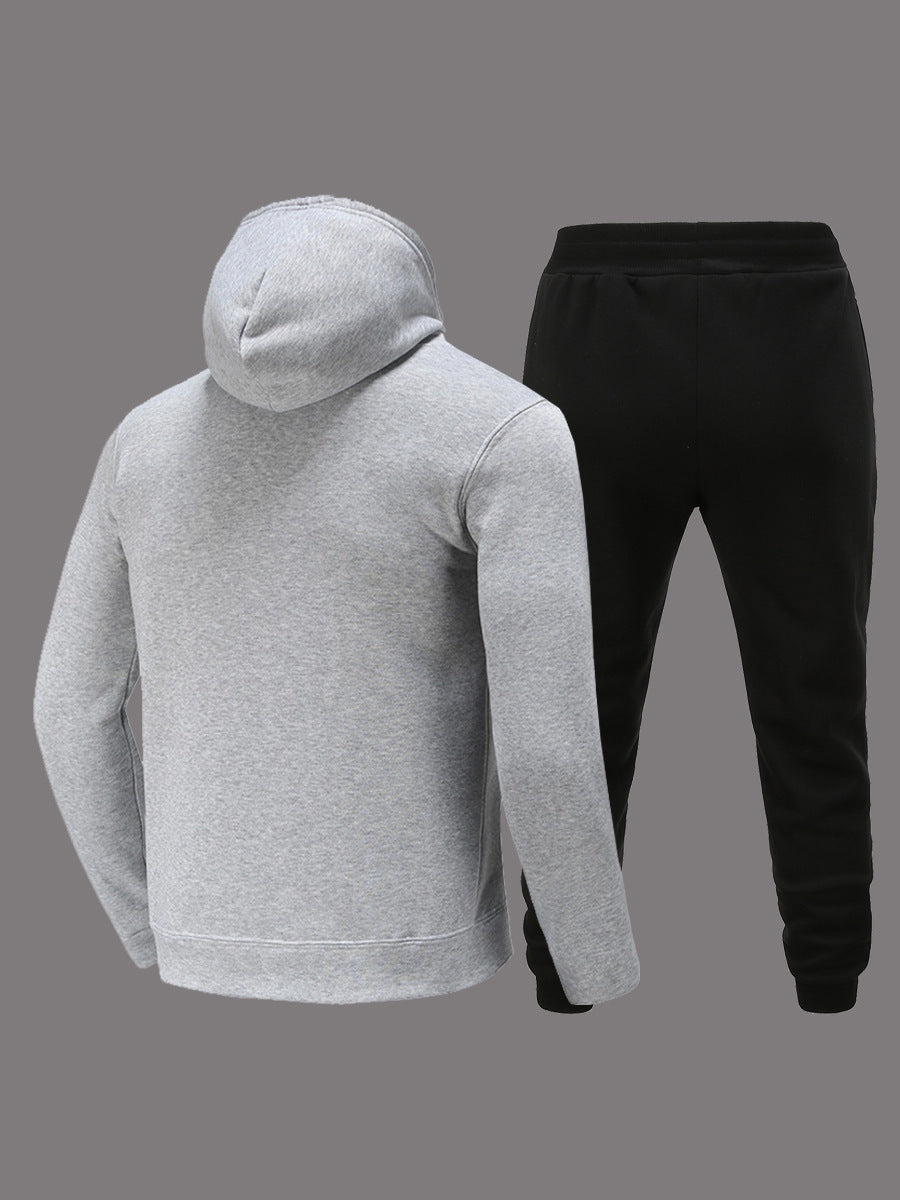 Women's hoodie and jogging pants set with creative print design Chic und Stil