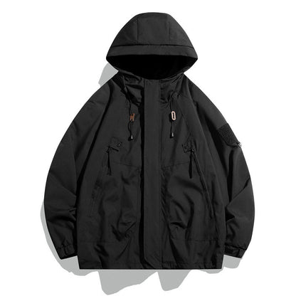 Functional technical jacket for women with adjustable hood system and robust weather protection Chic and Style