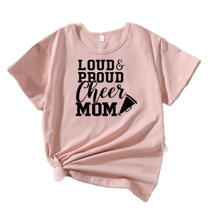 T-shirt graphique Mama Cheerleading Femme Chic und Stil