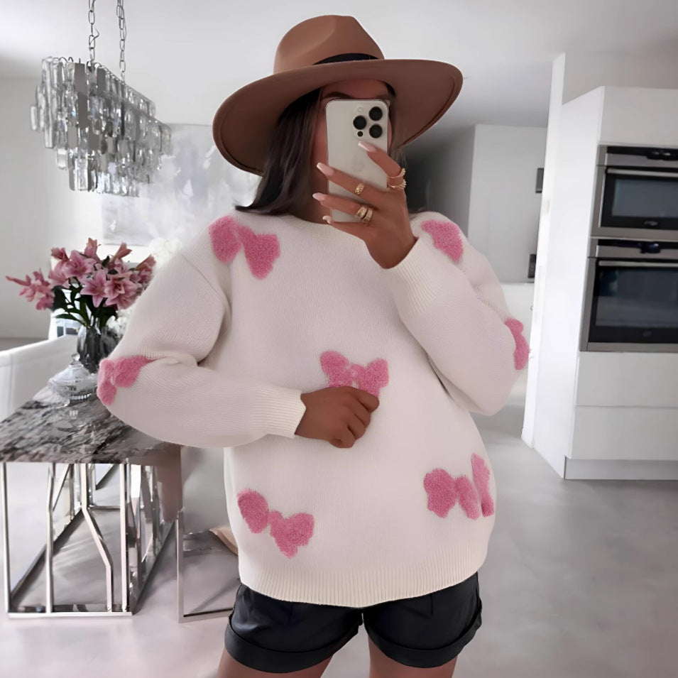 Pull confortable pour femmes avec un design de cœur moderne et un tricot doux Chic und Stil