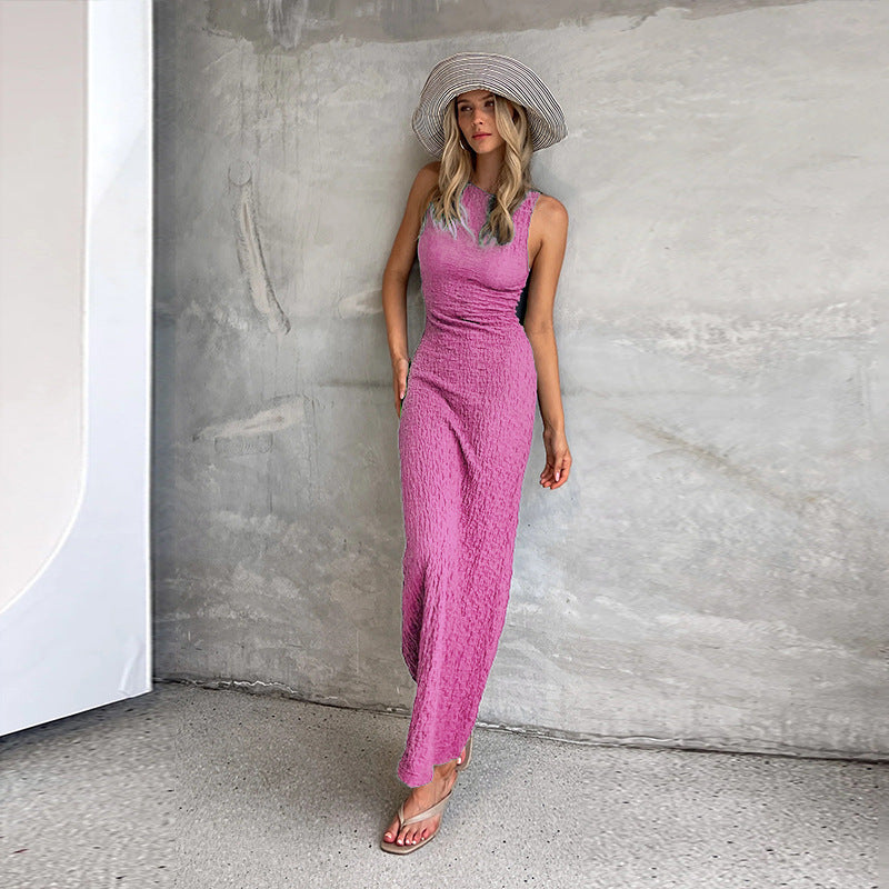 Robe maxi structurée élégante pour femmes Chic und Stil