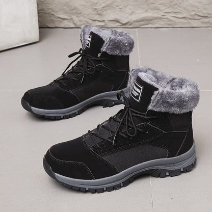 Bottes d'hiver pour femmes doublées avec semelle antidérapante et col isolant Chic und Stil