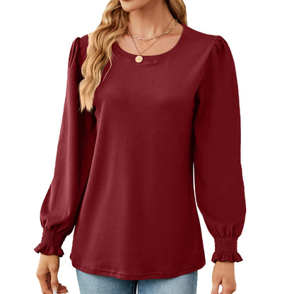 Pull femme avec manches bouffantes et poignets élastiques Chic und Stil
