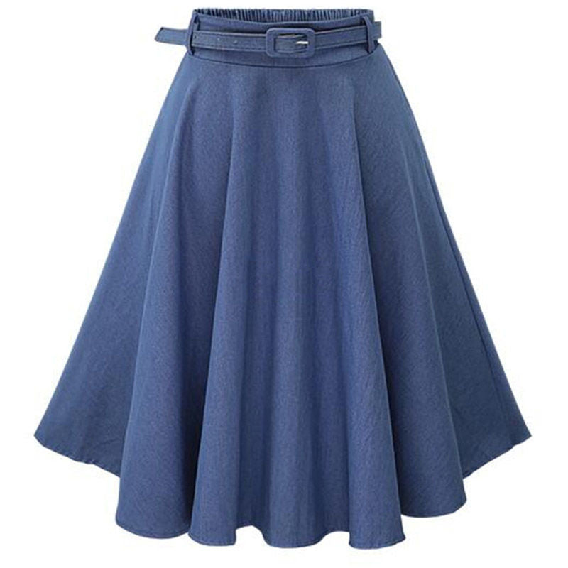Roc robe A-line dames avec ceinture de taille et coupe originale Chic und Stil