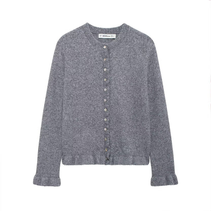 Dames cardigan élégant avec boutons décoratifs Chic und Stil