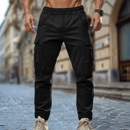 Pantalon cargo fonctionnel pour homme avec taille ajustable et poches pratiques Chic und Stil