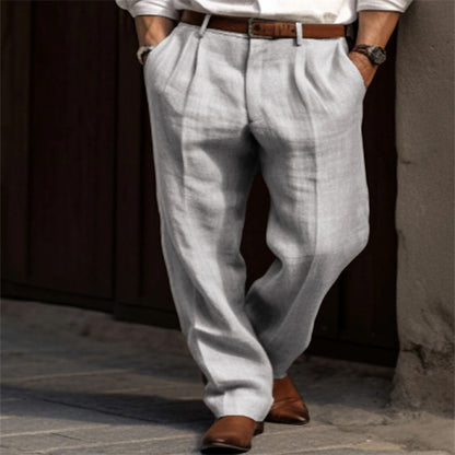 Elegant linen pants for men with a classic cut and breathable properties Chic and Style