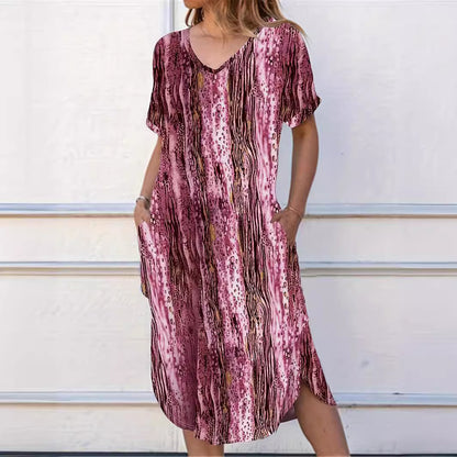 Robe de plage pour dames avec coupe généreuse et poches latérales Chic und Stil