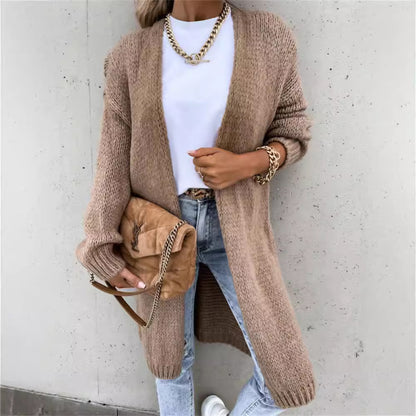 Cardigan tricot féminin en gros tricot à design ouvert Chic und Still