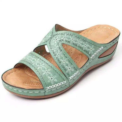 Sandales à glissière améliorant le confort pour femmes Chic und Stil