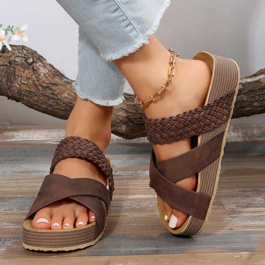 Bottes confortables et stylées pour dames avec sangle tressée Chic und Stil