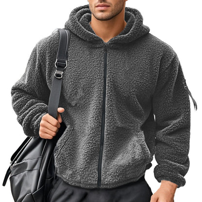 Veste en polaire douillette pour hommes avec capuche Chic und Stil