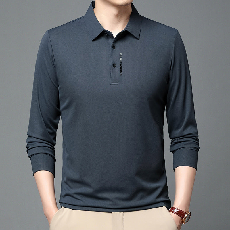 Chemise polo à manches longues pour hommes, tendance, avec propriétés respirantes Chic und Stil