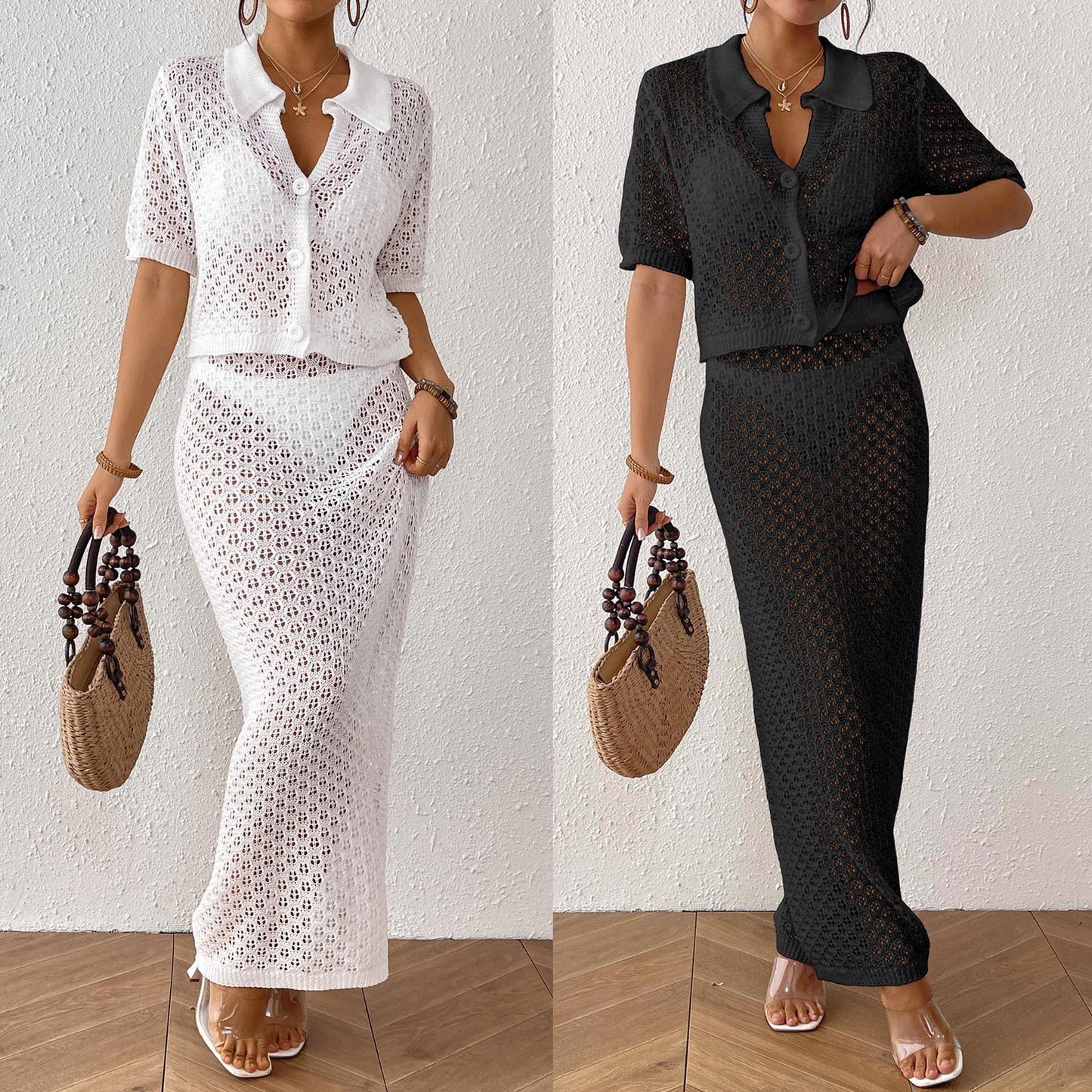 Dames Crochet Deux-Pièces Chic und Stil