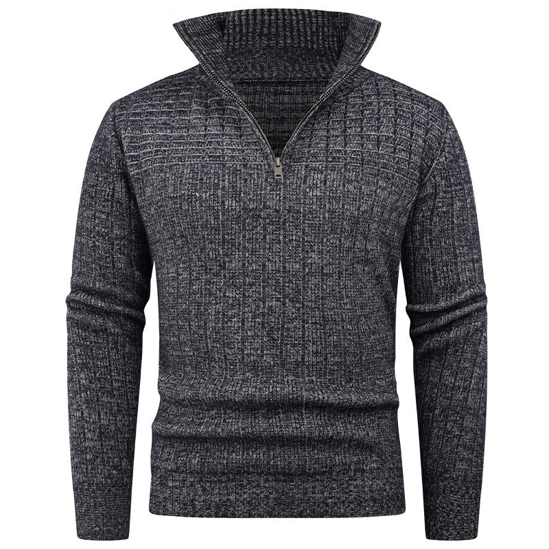 Elegant turtleneck pullover for men with modern cable-knit design Chic and Style