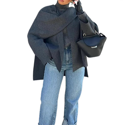 Ladies Oversized Wool Jacket Chic and Style