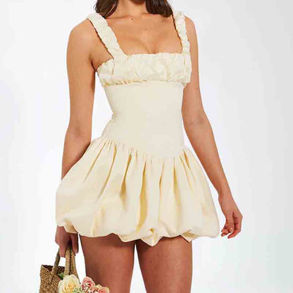 Dames Robe mini ludique avec volant volumineux Chic und Stil