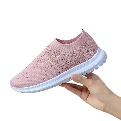 Dames Étincelante Confort Pantoufles Baskets Chic und Stil