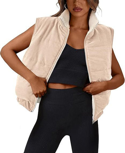 Dames gilet matelassé avec intérieur doux Chic und Stil