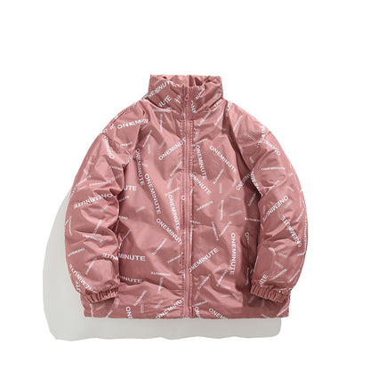 Dames doudoune avec imprimé moderne et col haut Chic und Stil