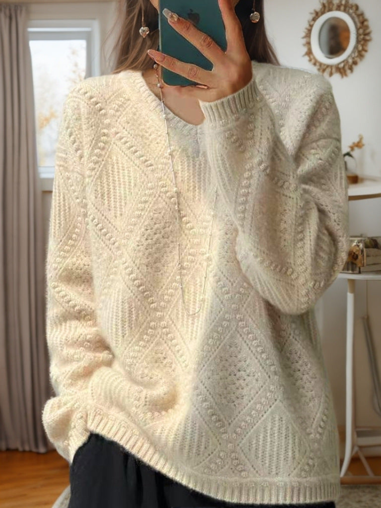 Pull en tricot pour femmes avec un traitement structuré et une texture douce Chic und Stil
