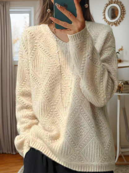 Pull en tricot pour femmes avec un traitement structuré et une texture douce Chic und Stil