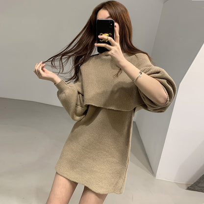 Robe en tricot élégante pour dames avec des manches volumineuses et une coupe confortable Chic und Stil