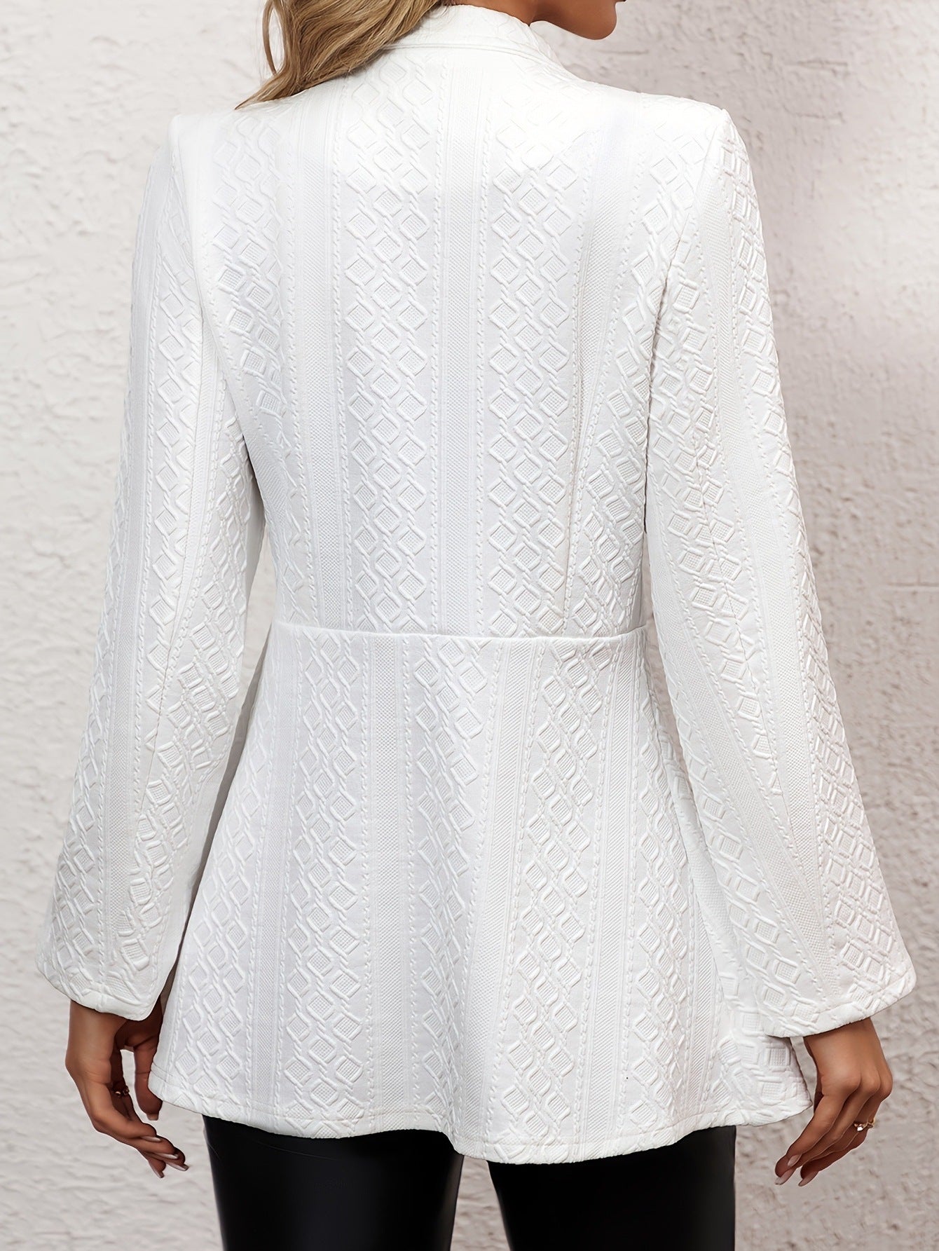 Dames Blazer en tricot élégant avec motif fin Chic und Stil