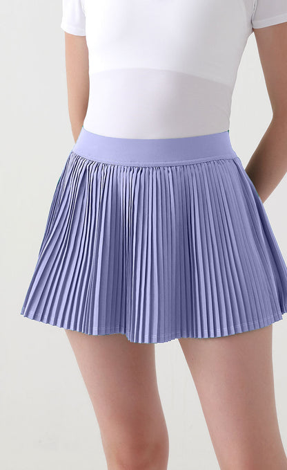 Jupe mini plissée pour femmes avec taille élastique et tissu léger Chic und Stil