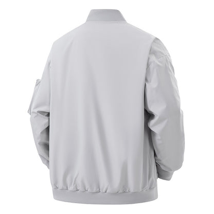 Functional bomber jacket for men with multiple pockets Chic und Stil