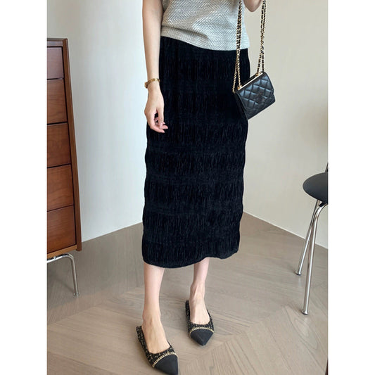 Jupe maxi texturée Chic und Stil pour femmes