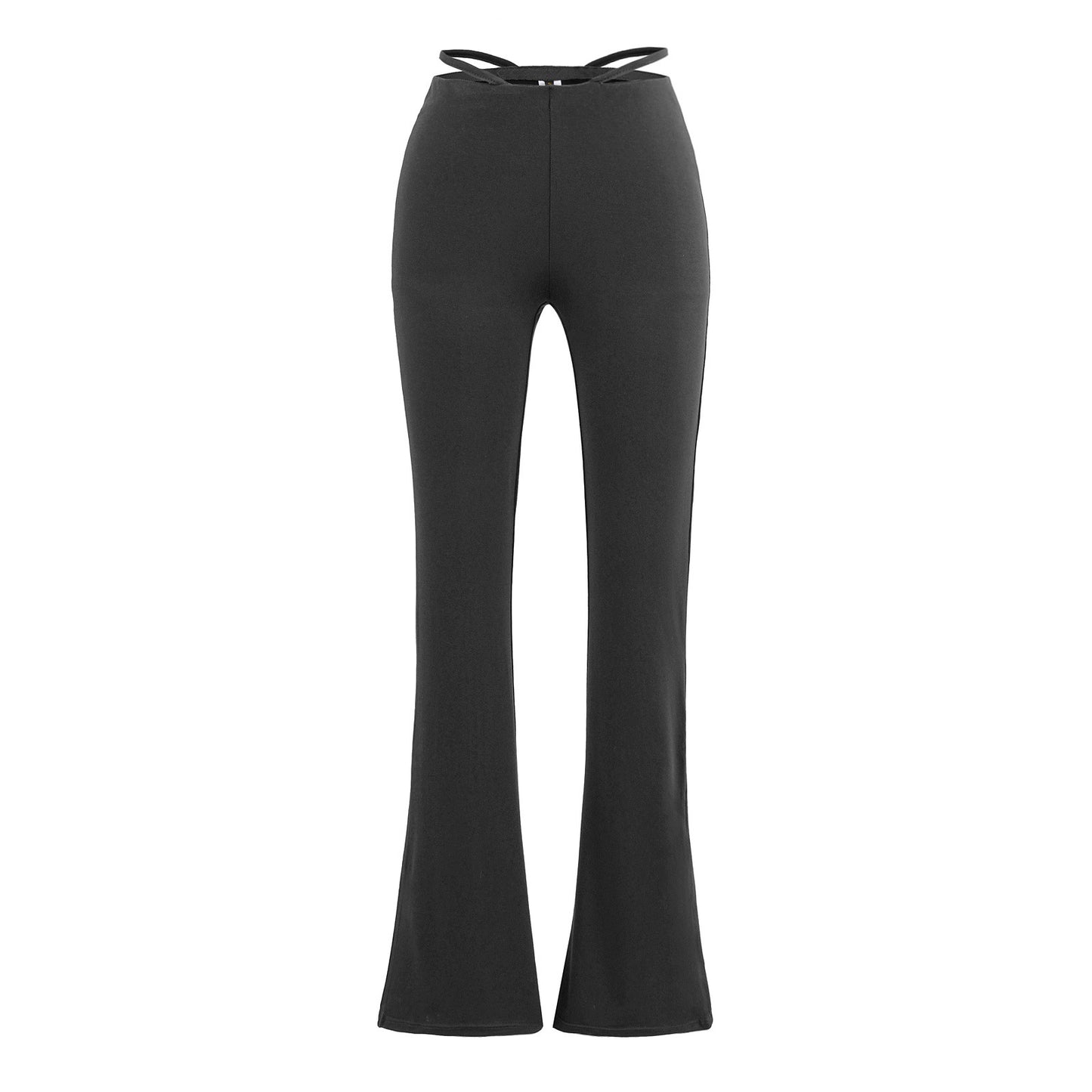 Elegant flared pants for women with a high waist and practical side pockets Chic and Style