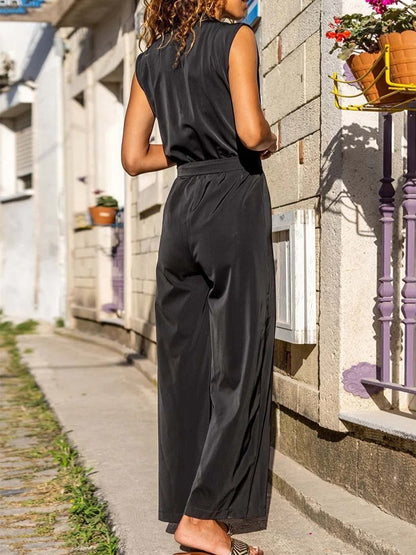 Combinaison pour femmes avec design floral et ceinture de taille pratique Chic und Stil