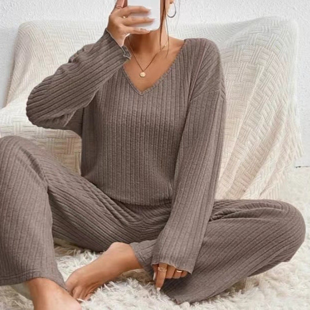Women Casual Knit Top and Pants Set Chic and Style