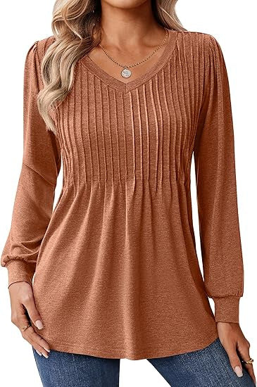 Blouse à manches longues pour femmes avec structure en côtes Chic und Stil