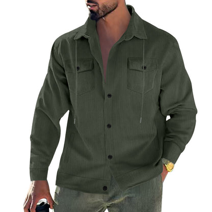 Veste en corduroy tendance pour hommes avec poches poitrine pratiques et design structuré Chic und Stil