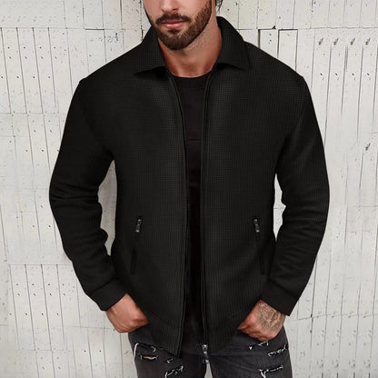 Veste matelassée tendance pour hommes avec col montant et poches zippées latérales Chic und Stil