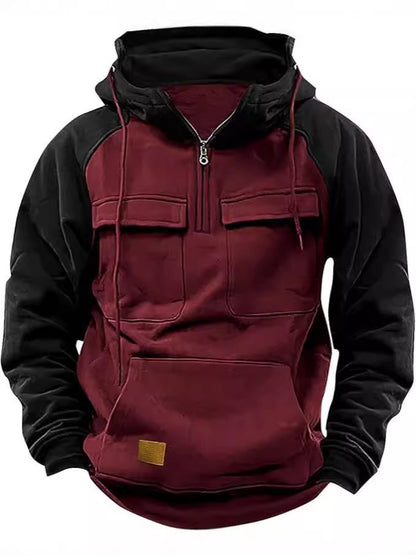 Functional hooded jacket for men with practical pockets Chic and Style