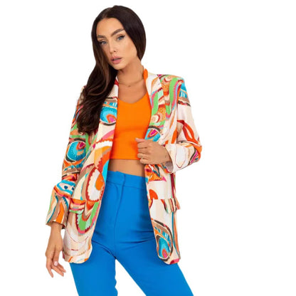 Dames Blazer élégant avec motif coloré et accents modernes Chic und Stil