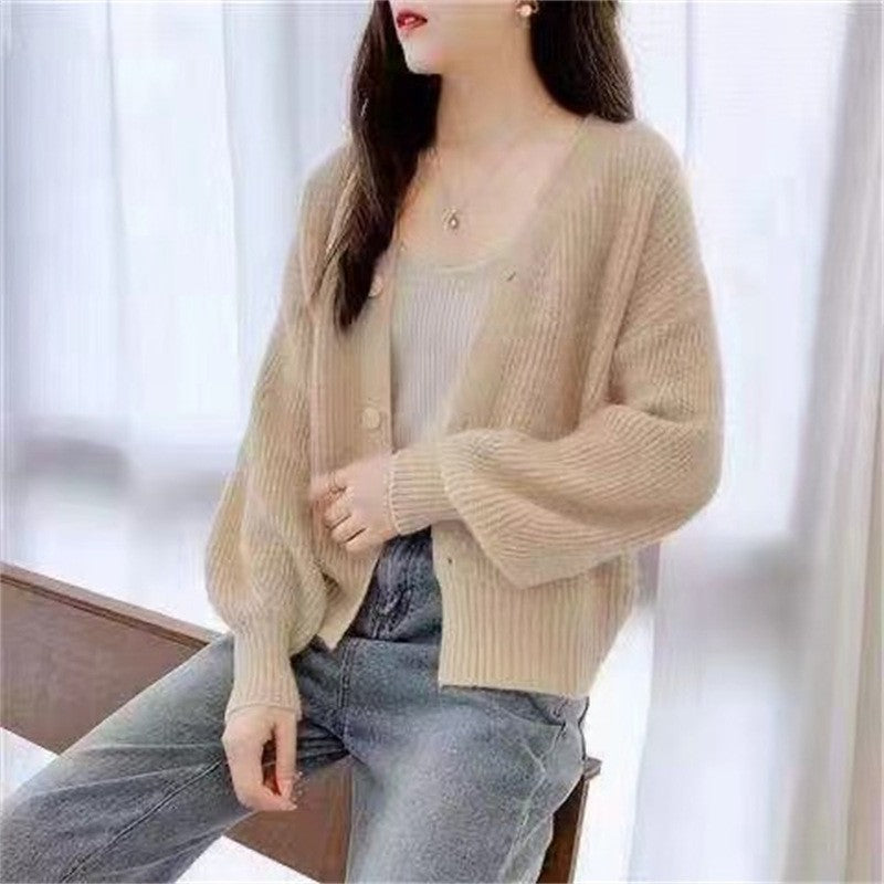 Femmes Pull-over confortable avec des manches larges et un design côtelé discret Chic und Stil