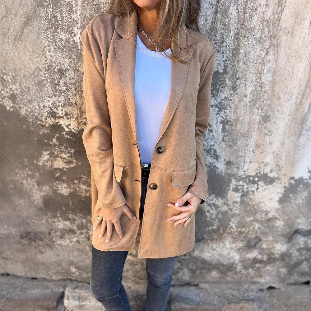 Dames élégant blazer oversize Chic und Stil