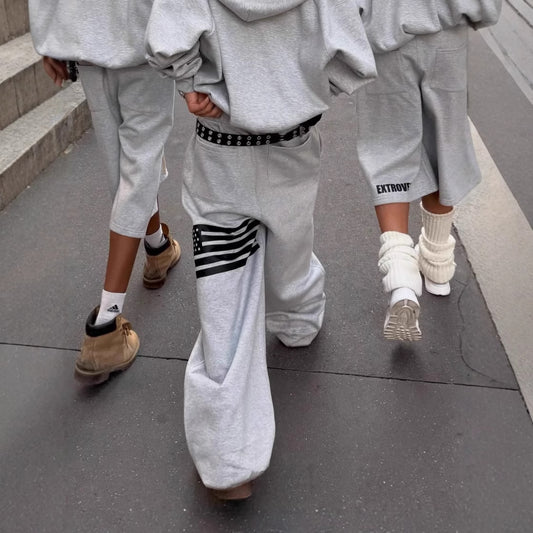 Pantalons de loisirs pour femmes avec taille élastique et impression graphique moderne Chic und Stil