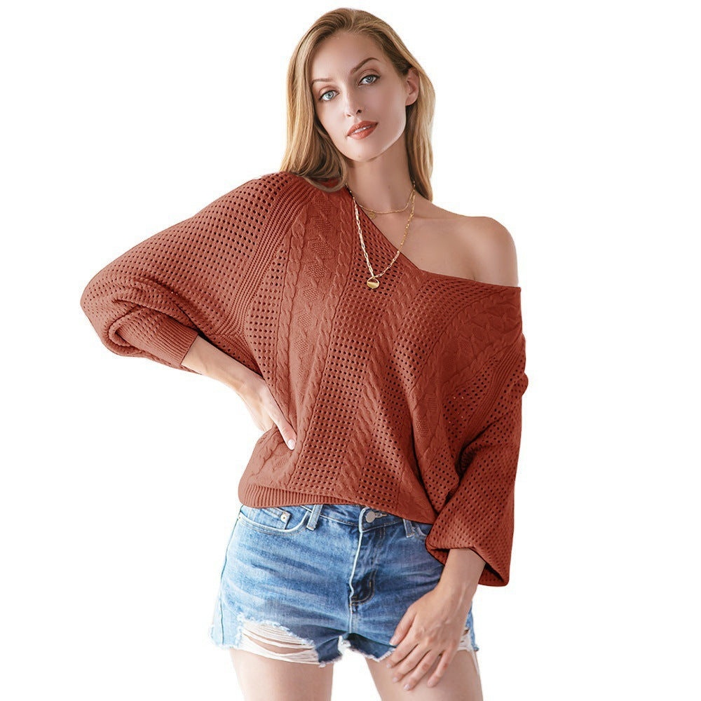 Pull en tricot surdimensionné pour femmes avec des structures décoratives en torsades et en maille Chic und Stil
