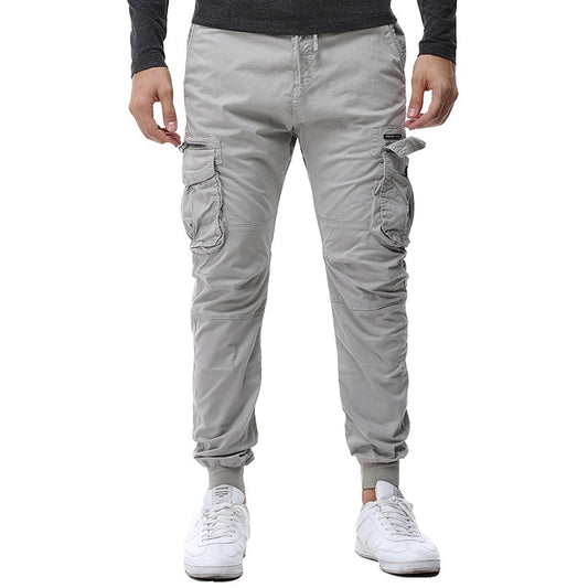 Men's cargo pants with multiple practical pockets and elastic waistband Chic and Style