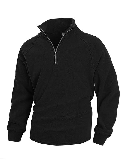 Men's fleece pullover with half-zip Chic und Stil