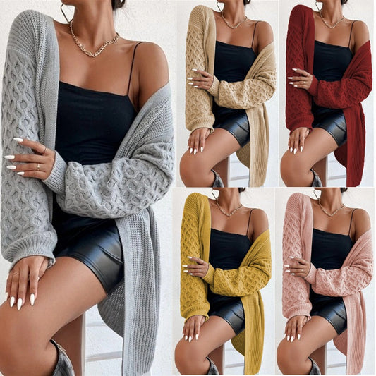 Dames Grobtricot Cardigan avec détails modernes en torsades Chic und Stil