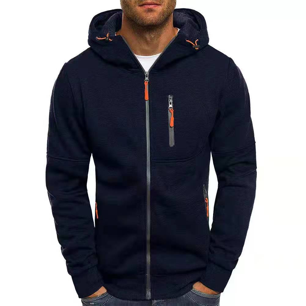 Veste à capuche de sport pour hommes avec poches zippées pratiques et matériau respirant Chic und Stil